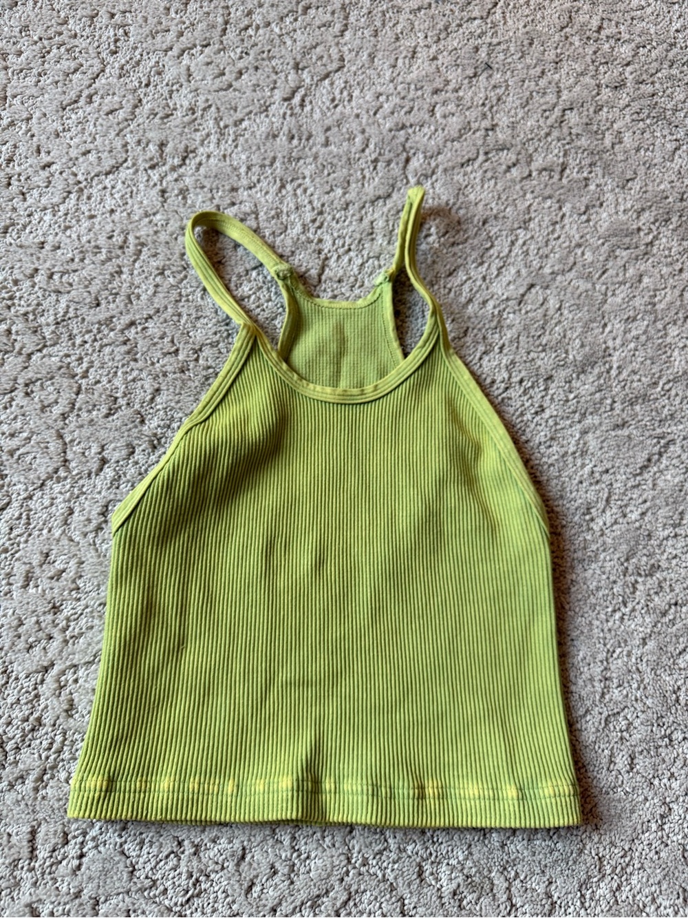 Fp movement happiness runs Crop Tank Top, lime green XS/S